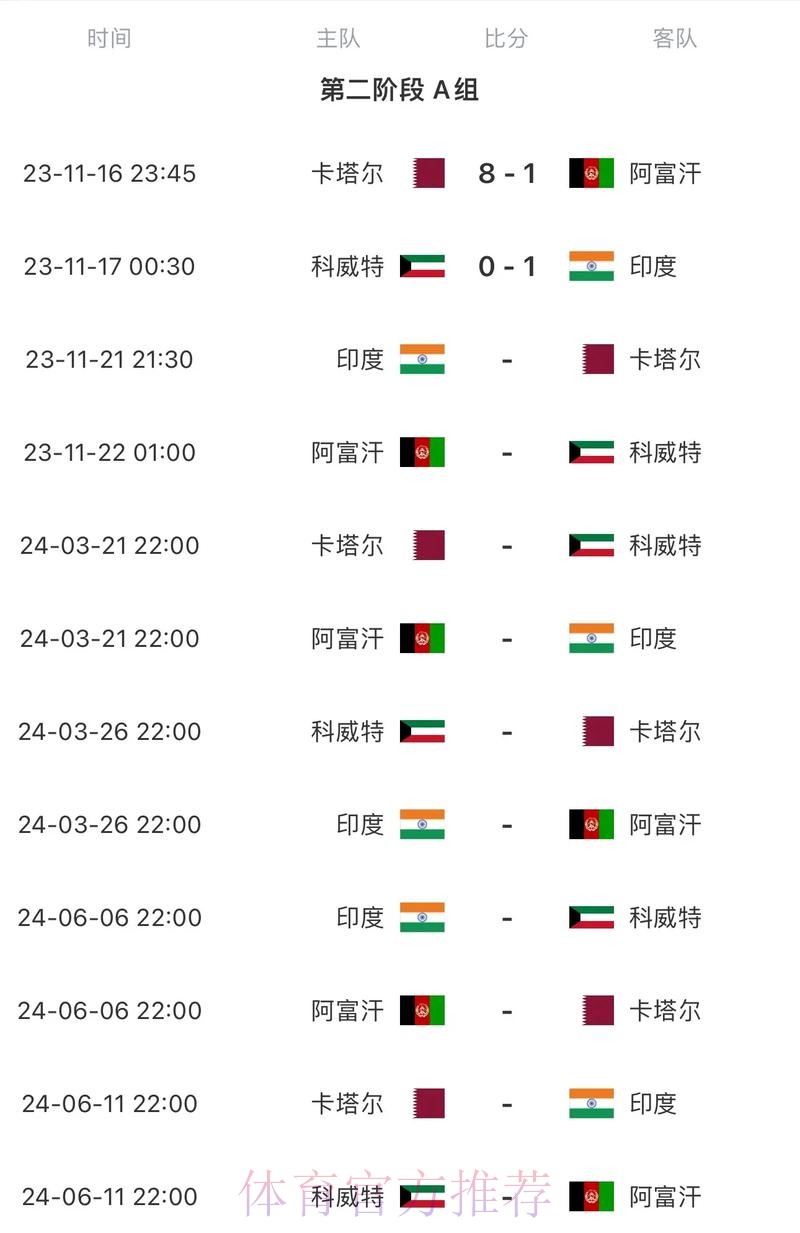 2026世界杯完整赛程高清版比赛时间表实时查看